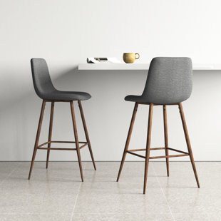 Grey Upholstered Bar Stools Counter Stools You ll Love Wayfair